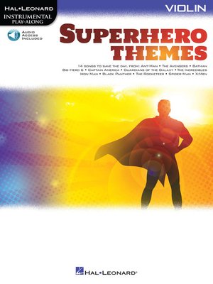 cover image of Superhero Themes Instrumental Play-Along for Violin